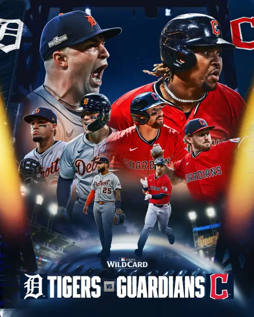 ▲MLB季後賽將於10月1日正式點燃戰火，底特律老虎將和克里夫蘭守護者交手。（圖／取自MLB X）