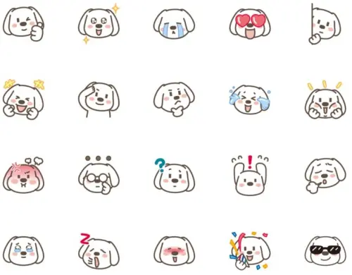 ▲LINE免費表情貼「GU小題大作：小高潮色計事務所 × 威嗝高校」。（圖／取自LINE）