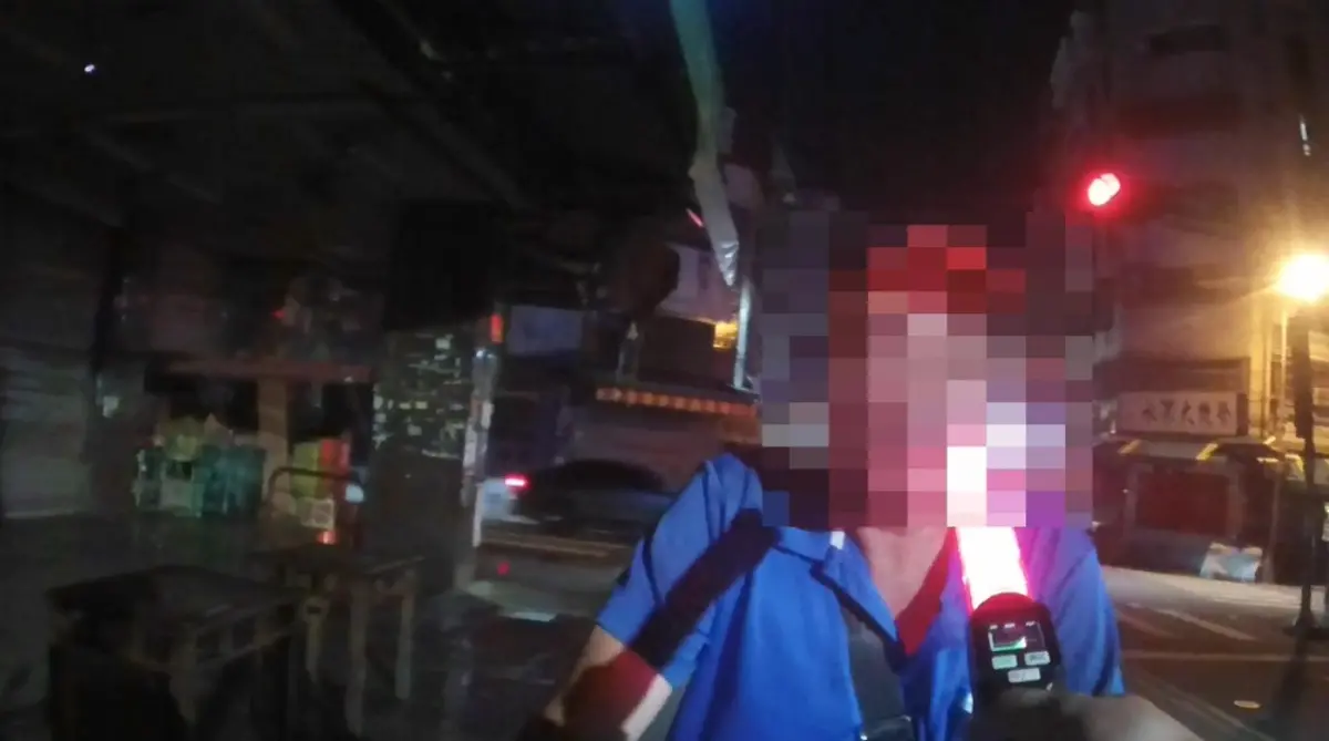 ▲騎腳踏車赴酒攤 安啦?  超標一樣開罰!（圖/記者鄧力軍翻攝）