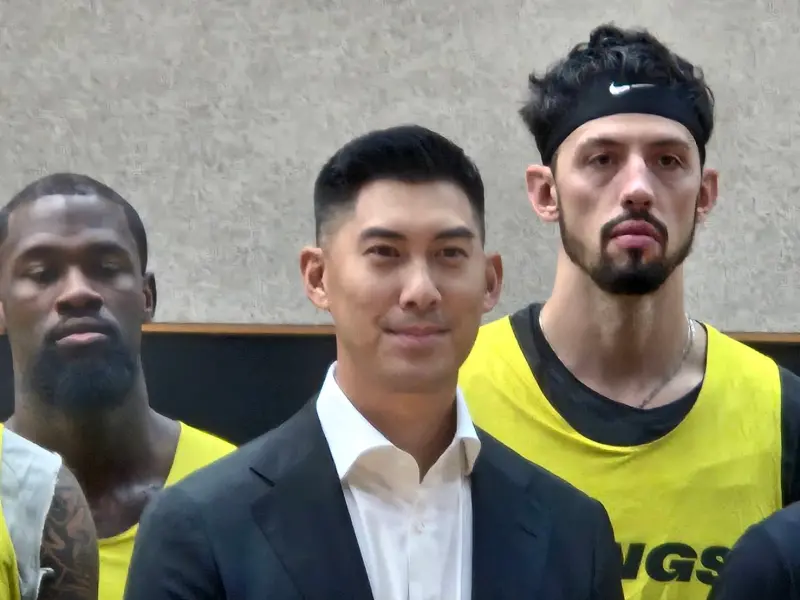 ▲新北國王總經理毛加恩受訪時透露，目前還未有計畫要幫林書豪辦引退賽或引退儀式，不過自己未來很期待能以不同方式和他合作。（圖／記者黃建霖攝）