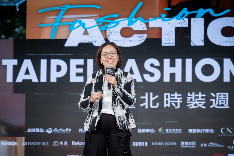 ▲文化部政務次長王時思致詞說明時尚三箭。（圖／文化部提供）