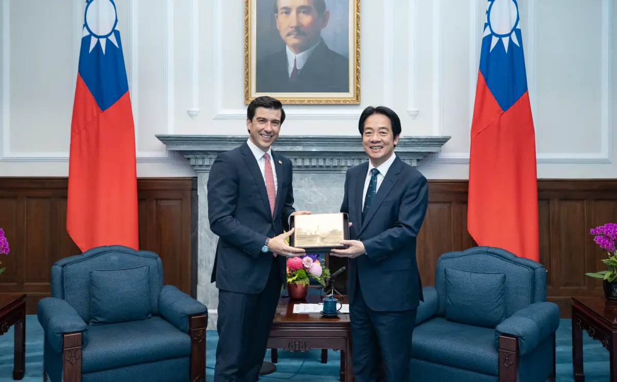 ▲總統賴清德接見美國農業部貿易及對外農業事務次長林德柏格。（圖／總統府提供）