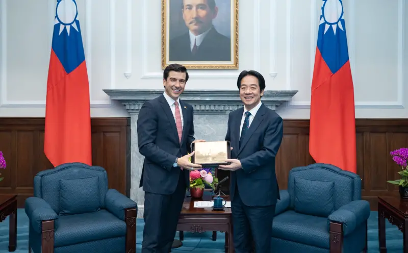 ▲賴清德表示，台灣業者規劃在未來4年採購100億美元的美國農產品。（圖／總統府提供）