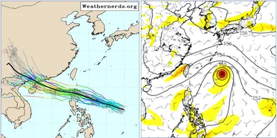 ▲氣象專家吳德榮表示，準麥德姆颱風發展後將朝西北西方向移動，後續走向仍需持續觀察，台灣東方海面7日可能另有一熱帶擾動西移靠近。（圖／取自「氣象應用推廣基金會．老大洩天機」專欄metapp.org.tw）