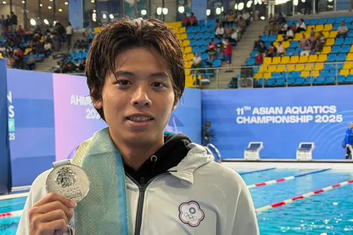 ▲王星皓200混摘銀並達亞運標。（圖／游泳協會提供）