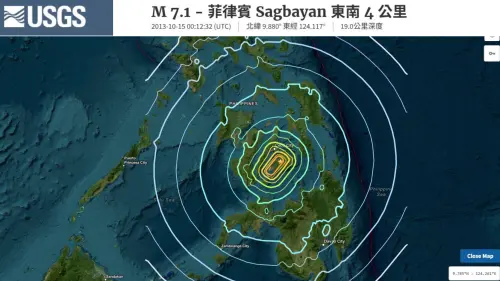 ▲本次地震發生在菲律賓中部宿霧外海，規模達6.9，是2024年全球第108個規模6以上地震。（圖／郭鎧紋提供）