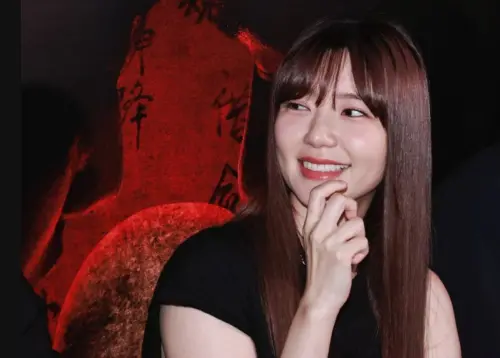 ▲郭雪芙拍《泥娃娃》之前已經很多年不看恐怖片，為了宣傳再度看了恐怖片，嚇得皮皮挫。（圖／記者吳翊緁攝）