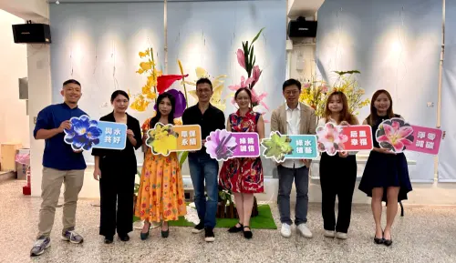 ▲后里區公所打造「幸福宜居．在花鄉后里」，今日舉辦「綠水植藝 與水共好」綠能誠信水資源宣導，邀產官學代表與會。（圖／后里區公所提供）