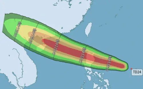 ▲麥德姆颱風並不會直接侵襲台灣，路徑一路往西，外圍環流帶來雨勢。（圖／中央氣象署cwa.gov.tw）