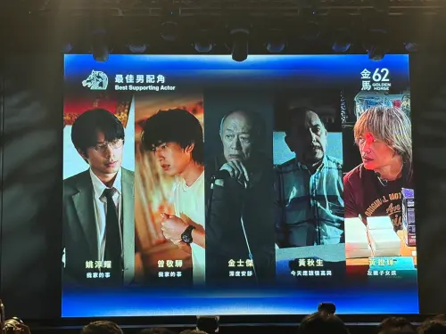 ▲第62屆金馬獎最佳男配角入圍名單（圖／記者黃聖凱攝影）