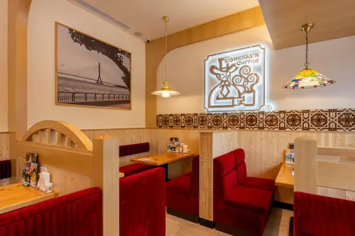 ▲客美多咖啡淡水捷運店今正式開幕。（圖／客美多咖啡提供）