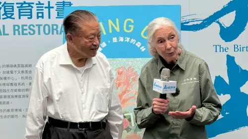 ▲珍古德今年6月剛來過台灣。（圖／讀者提供）