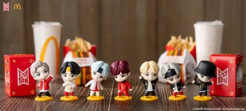 ▲台灣麥當勞推出「TinyTAN盲盒公仔」ENCORE版本。（圖／麥當勞提供）