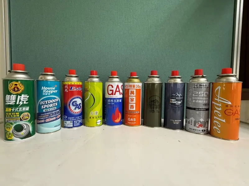 ▲10件瓦斯罐，進行落下試驗、氣密試驗及耐壓試驗等3個項目的「標示查核」及「品質項目」檢測，結果全數符合。（圖／經濟部提供）