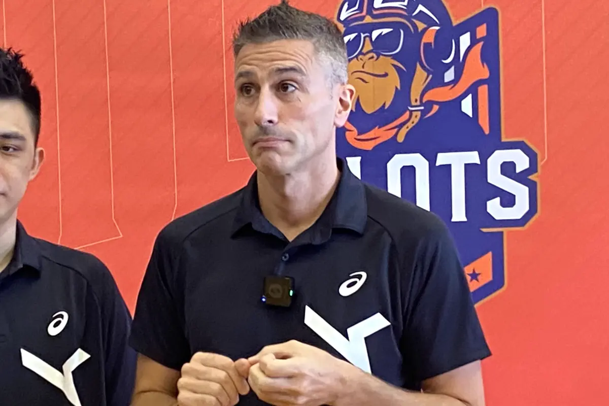 ▲談及PLG新軍洋基工程，卡總認為儘管鋼鐵人退出、由洋基接手，聯盟整體場次與結構並未改變太多。不過他也點出鋼鐵人跟洋基最大的不同就是他們建隊的方式，「洋基可能就找了比較多有經驗的球員。」（圖／記者陳昱慈攝）