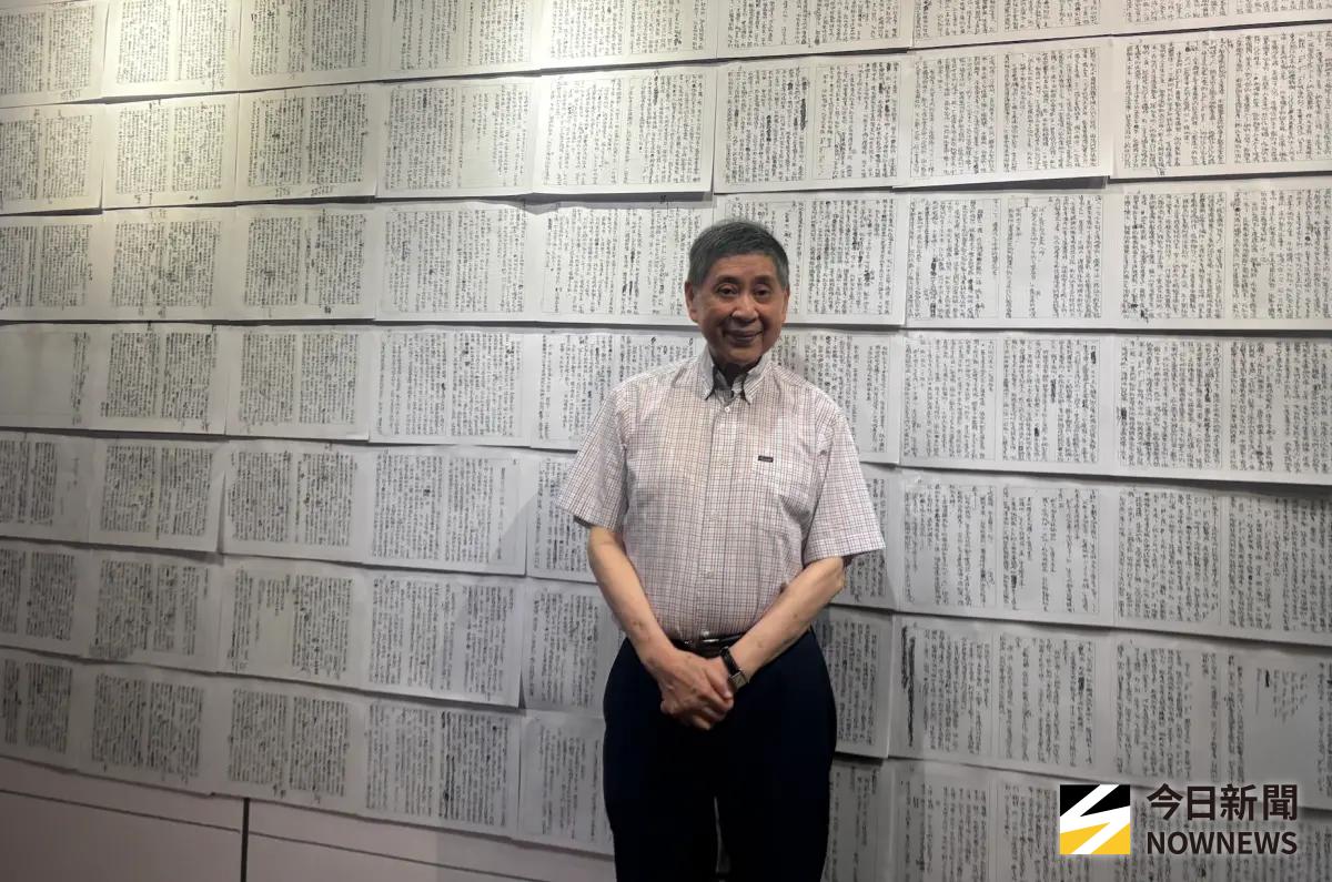 ▲白先勇出席「滿天裡亮晶晶的星星：白先勇教授文學特展」。（圖／記者李青縈攝）