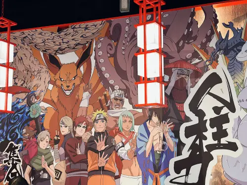 ▲一樂拉麵現場有大片的彩繪牆可以讓火影迷打卡合照。（圖／火影忍者一樂拉麵）