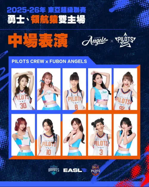 ▲迎接全新賽季的東超開幕夜盛典，領航猿啦啦隊 Pilots Crew 將與富邦勇士啦啦隊 Fubon Angels 首度合體演出，攜手帶來前所未有的視覺饗宴。（圖／領航猿提供）
