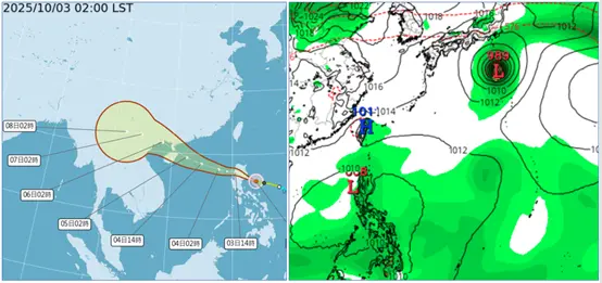 ▲氣象專家吳德榮表示，輕颱麥德姆今、明兩日進入南海，將逐漸增強，恆春半島與花東地區局部降雨機率升高，中秋連假受太平洋高壓影響，各地大多晴朗炎熱。（圖／取自「氣象應用推廣基金會．老大洩天機」專欄metapp.org.tw）