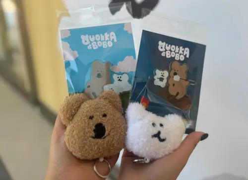 ▲DINOTAENG壓克力磁鐵，售價99元；DINOTAENG伸縮吊飾，售價159元。（圖／記者鍾怡婷攝）