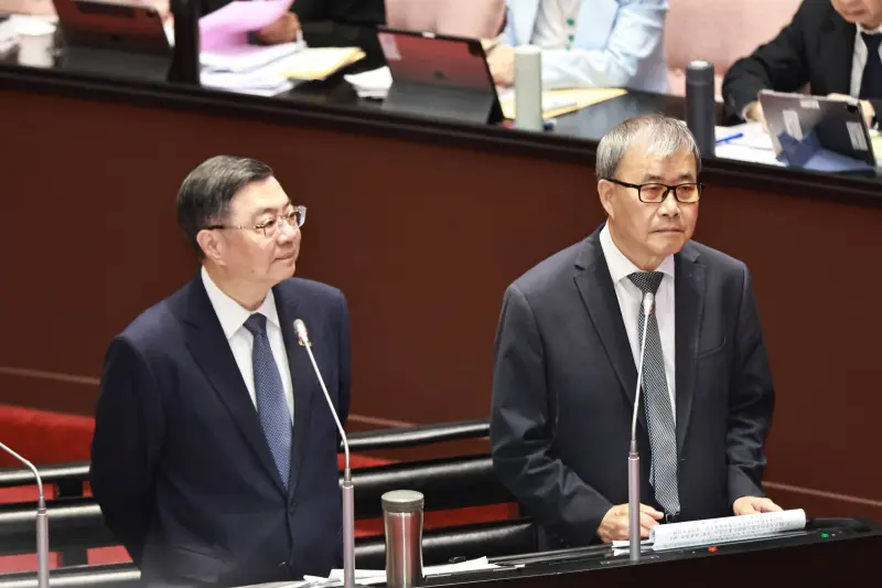 ▲卓榮泰今表示，目前還在進行總結會議、協議，「美方還有內部的問題，稍微停頓下來」，希望他們問題不會太久。（圖／記者吳翊緁攝，2025.10.03）