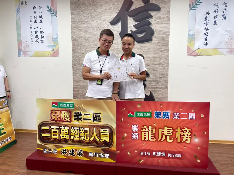 ▲信義房屋南京三民店專員張耘僑有優秀的外語能力，獲得海外客戶青睞。（圖／信義房屋提供）