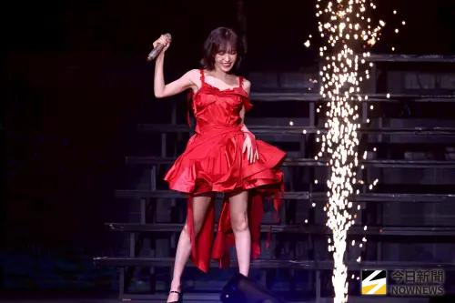 ▲Red Velvet成員Wendy五股開唱。（圖／記者朱永強攝）