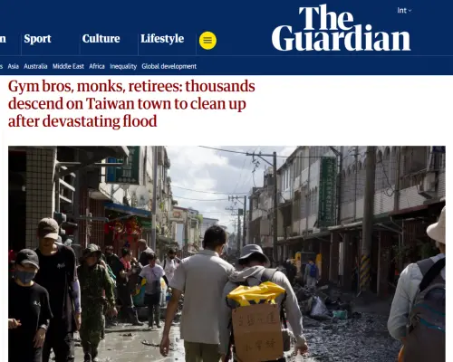 「鏟子超人」湧入花蓮救災！英國《衛報》見證台灣暖心風景
