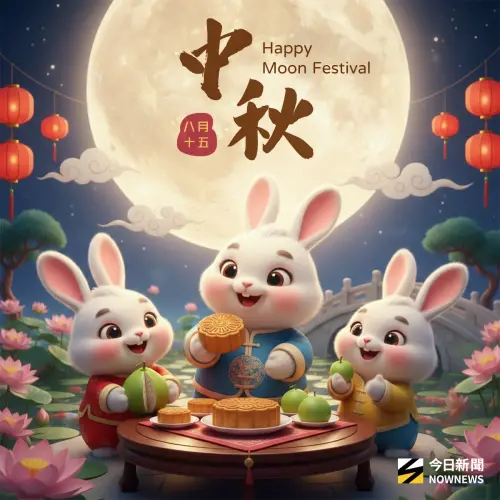 ▲2025中秋節快樂！中秋祝賀圖案、長輩圖免費下載。（圖／NOWNEWS社群中心製）