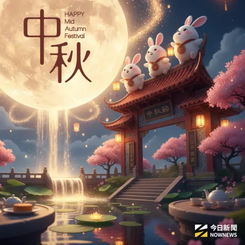 ▲2025中秋節快樂！中秋祝賀圖案、長輩圖免費下載。（圖／NOWNEWS社群中心製）