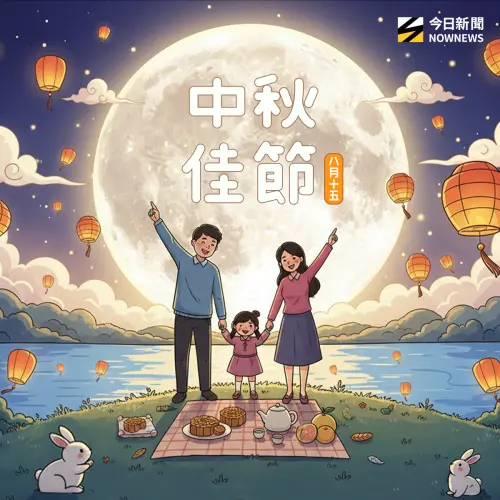 ▲2025中秋節快樂！中秋祝賀圖案、長輩圖免費下載。（圖／NOWNEWS社群中心製）