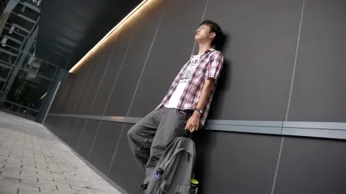 ▲大學生余祐安面臨課業與轉系考雙重壓力，請心理假暫時喘息一下，重新整頓出發。（圖／記者王郁勳攝）