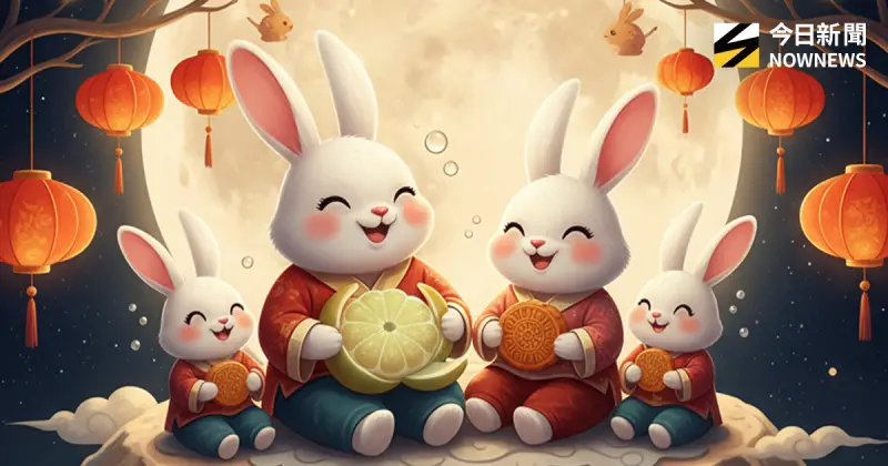 ▲中秋連假別忘記祝福親友，2025年中秋節是周一10月6日，LINE中秋節貼圖免費下載、中秋節長輩圖、中秋節梗圖、祝福話一覽。（圖／NOWNEWS社群中心製作）