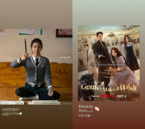 ▲宋慧喬不僅側串《許願吧，精靈》，還幫忙發文宣傳（圖／IG@kyo1122）