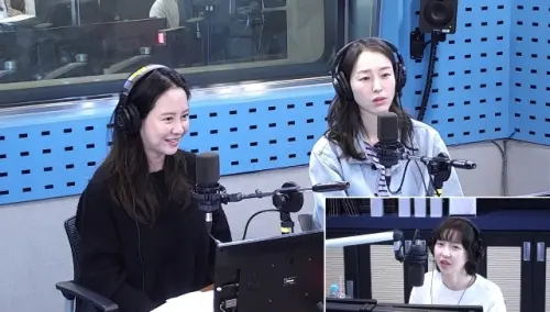 ▲宋智孝（左）上廣播宣傳電影，也提到感情觀，承認目前仍是不婚主義者。（圖／SBS Radio 에라오）