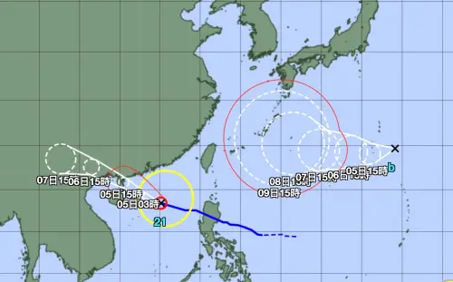 快訊／颱風「哈隆」24小時內生成！日氣象廳烈風警報　預估路徑曝
