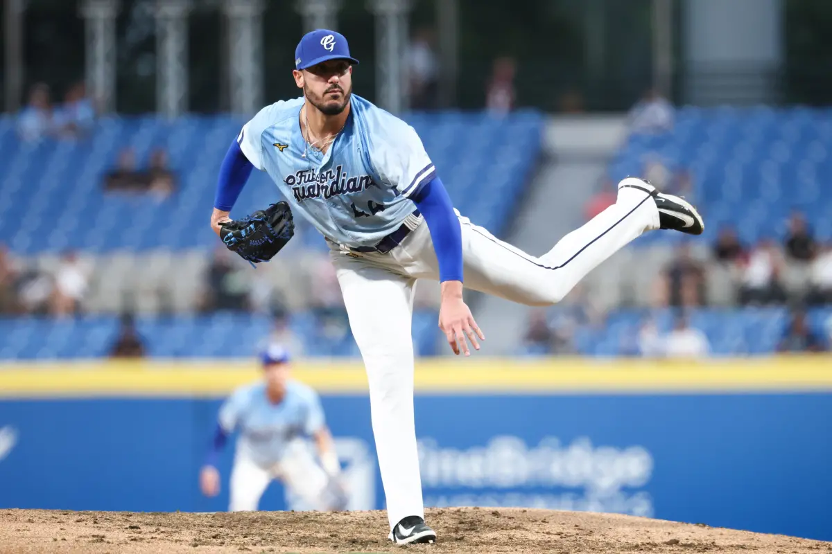 ▲富邦悍將魔力藍對樂天桃猿主投7局無失分，奪下本季第10勝。（圖／富邦悍將提供）