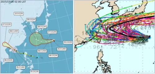 ▲哈隆颱風直接侵台機率雖低，但因不確定性仍需持續觀察。（圖／吳德榮提供）
