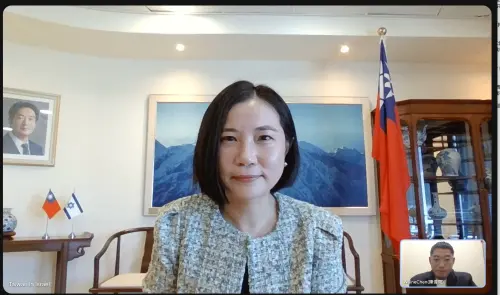 ▲NOWNEWS越洋專訪駐以色列代表李雅萍，談以哈戰火中維繫外交的甘苦談。（圖／翻攝自Google Meeting）