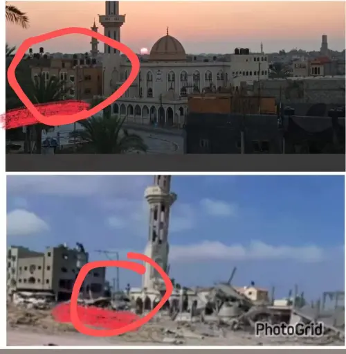 ▲Hazem在加薩走廊Khan Yunis城市的家園，被以軍轟炸後淪為廢墟。（圖／Hazem提供）