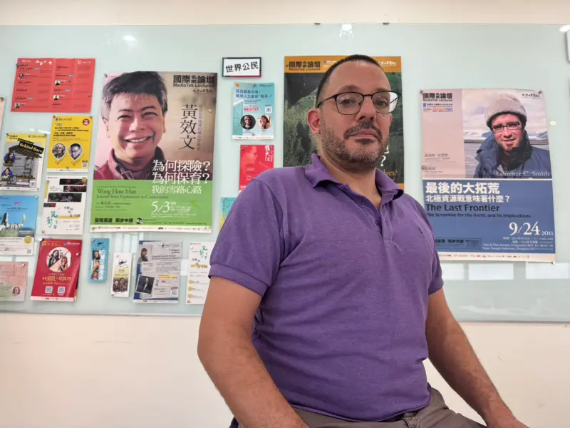    ▲Roi Silberberg，以色列人，Wahat al Salam-Neve Shalom和平學校主任，長年推動巴勒斯坦與猶太人的政治對話與批判性和平教育。（圖／記者陳偉周攝）  