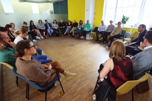 ▲和平學校在以巴衝突的背景下舉辦的多場對話活動。（圖／Rio提供）