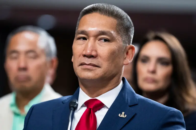 ▲美國總統川普任命的美國新任海軍副部長高雄（Hung Cao）。（圖／美聯社／達志影像）