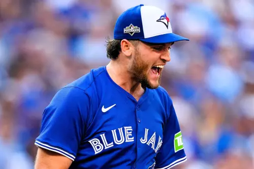 ▲藍鳥新秀耶薩維奇（Trey Yesavage）主投5.1局無安打、狂飆11次三振。（圖／美聯社／達志影像）