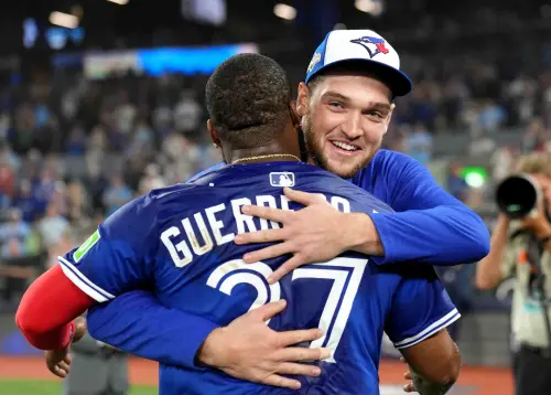 ▲▲藍鳥新秀耶薩維奇（Trey Yesavage）主投5.1局無安打、狂飆11次三振。（圖／美聯社／達志影像）