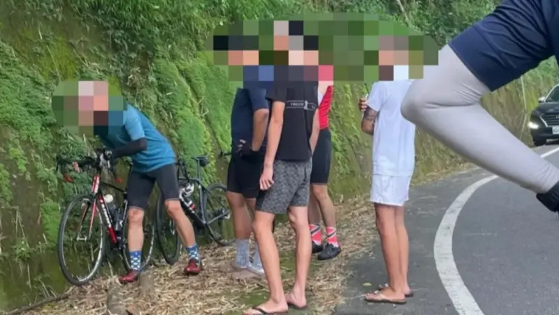 ▲蘇男撞死人前曾與一名單車騎士發生碰撞事故，警方也證實同日該車輛曾發生交通事故。（圖／翻攝記者爆料網）