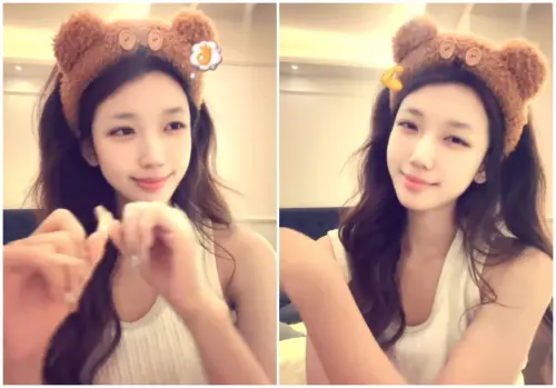 ▲楓葉姐姐親自公開素顏！穿睡衣跳舞全場戀愛了：還以為是Karina（圖／翻攝自IG@sk.moonlake217）