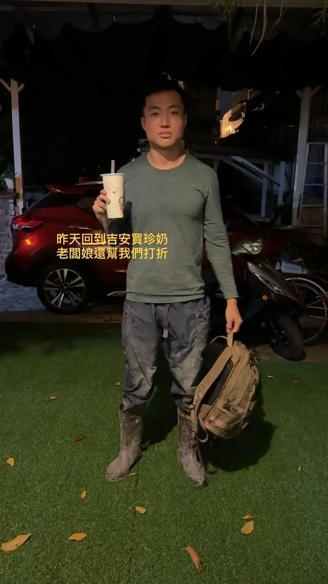    ▲民眾直擊「他」返鄉救災　５０萬網紅也來了（圖／翻攝自Instagram @da_chien_huang）  