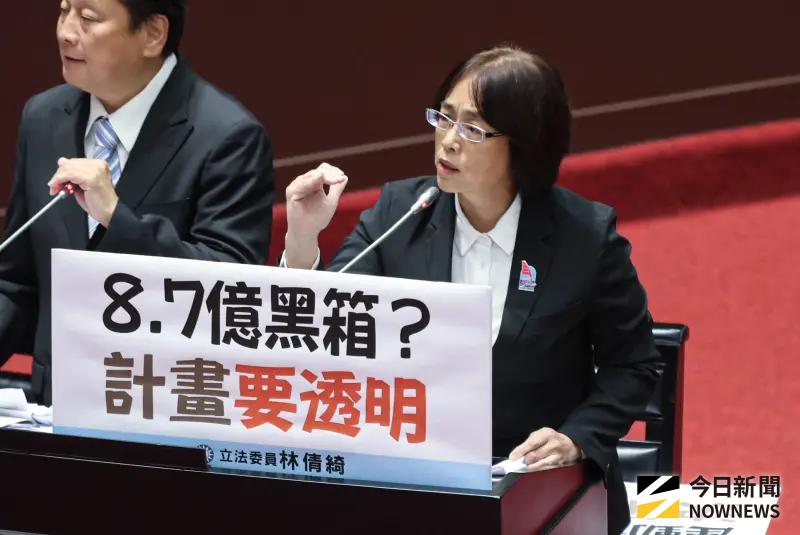 ▲國民黨立法委員林倩綺上社群和網友互嗆。（圖／記者朱永強攝）