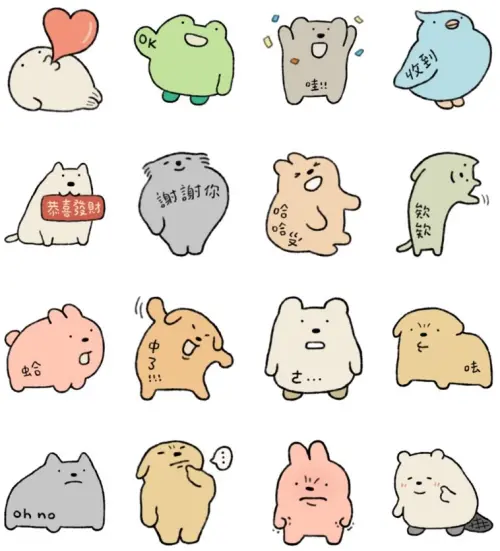 ▲LINE免費貼圖「LINE購物 × 企鵝皮蛋」。（圖／取自LINE）